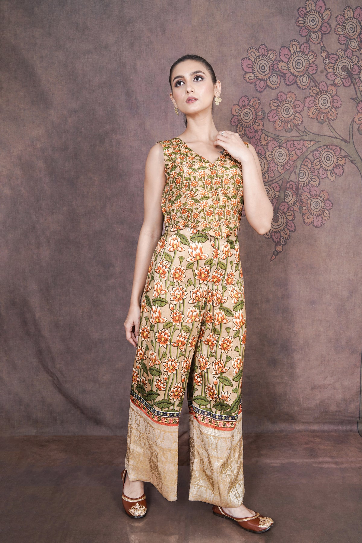 Orman Elegant Beige Silk Dress – Minimal Luxury Party Wear Outfit