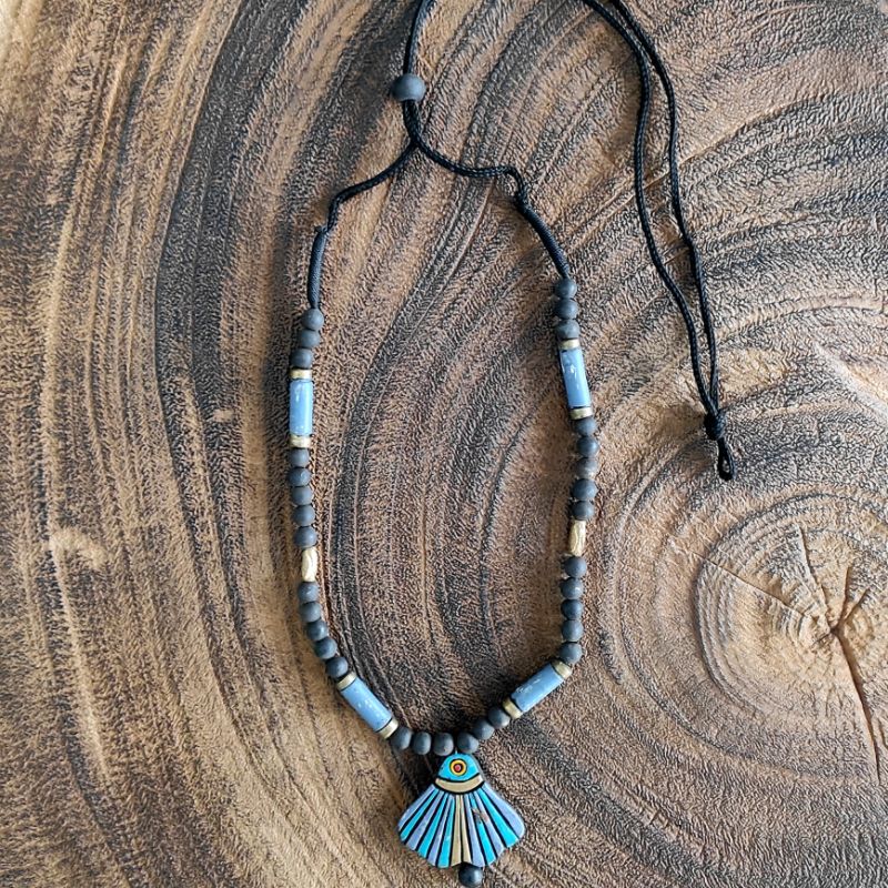 Terracotta pendant Necklace Elegant Earth Tone Terracotta Necklace for Indian and Western Styling