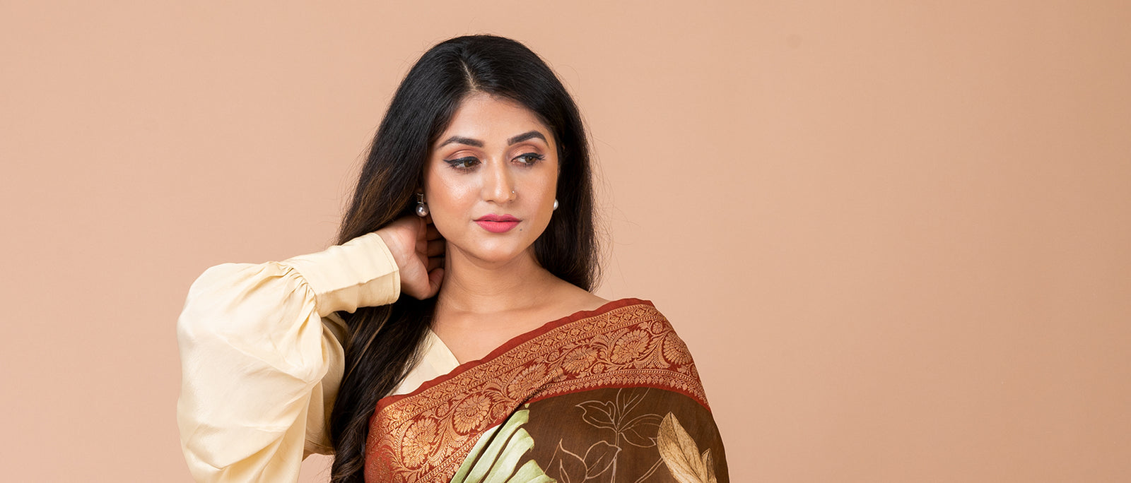 Traditional silk sarees