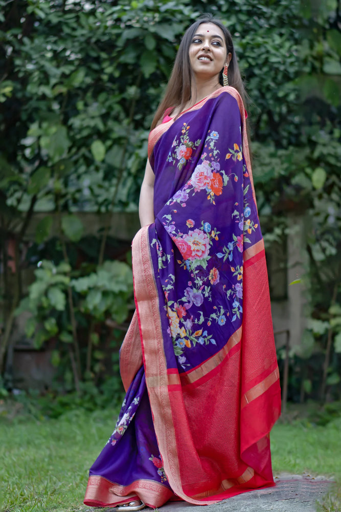 Blue Floral Elegance