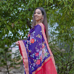 Blue Floral Elegance