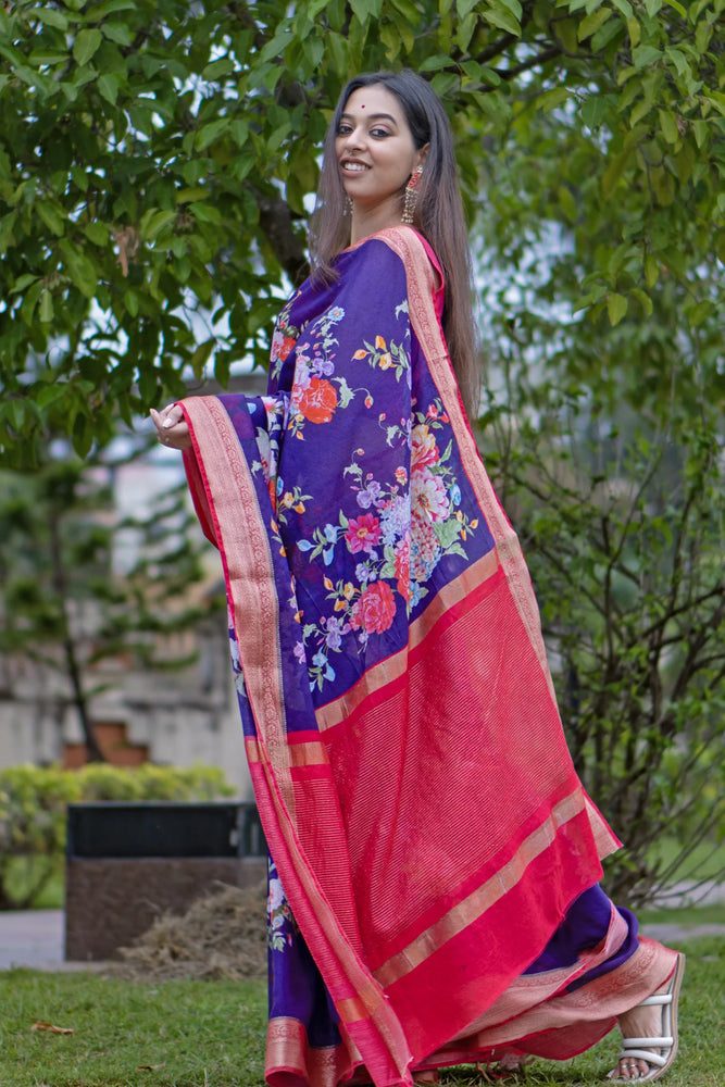 Blue Floral Elegance