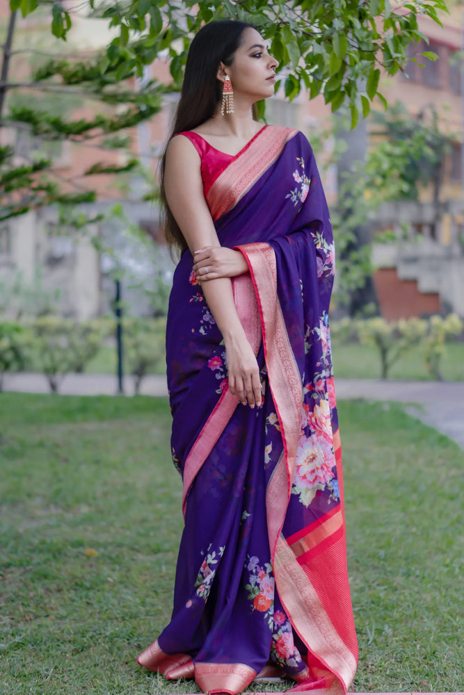 Blue Floral Elegance