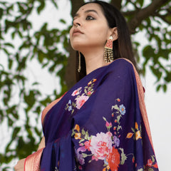 Blue Floral Elegance