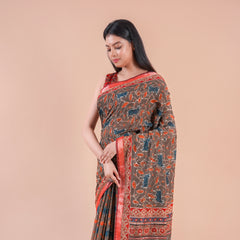 Nazakat | Chanderi saree katha with sequence work