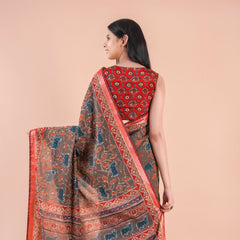 Nazakat | Chanderi saree katha with sequence work