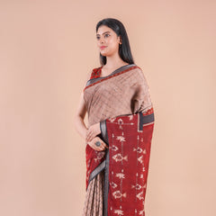 Reshami | Chanderi saree katha with sequence work