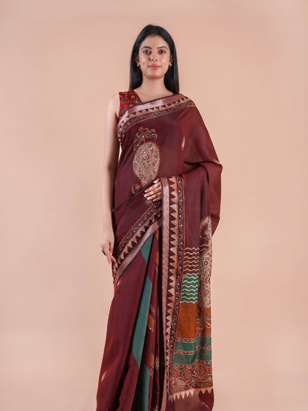 Sutra | Chanderi saree katha with sequence work