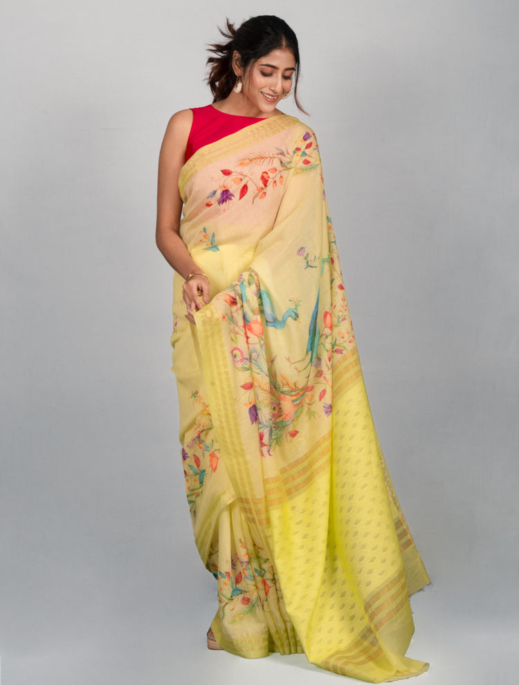 The Lemon Zest Saree