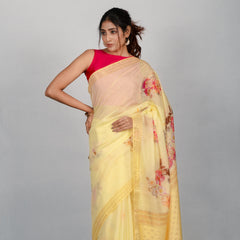 The Golden Sundrop Saree