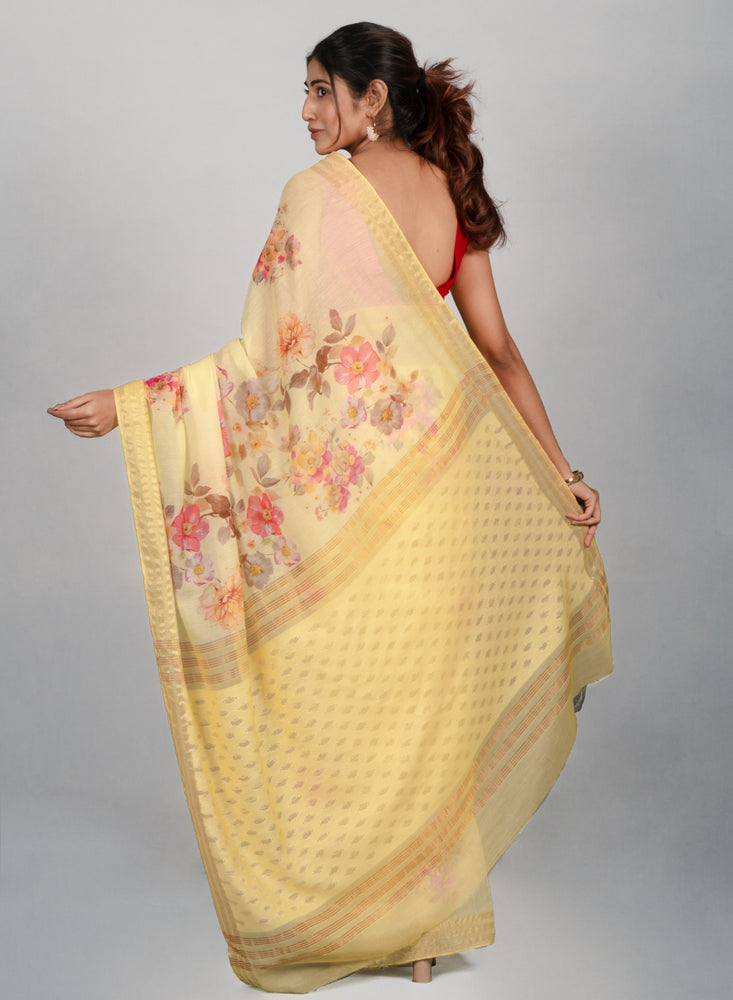 The Golden Sundrop Saree