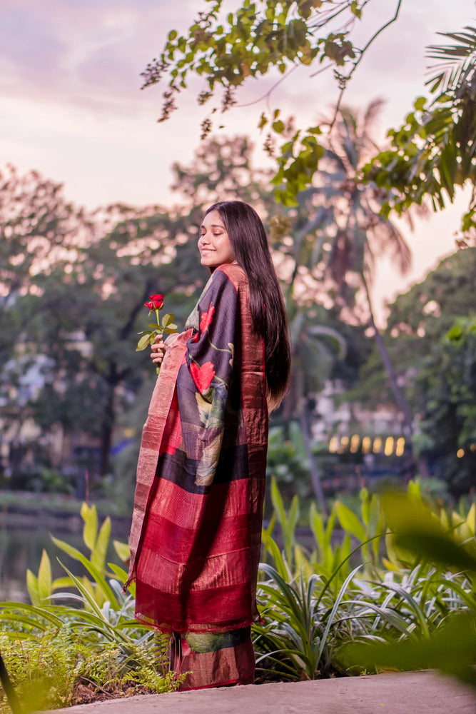 Rose Red Floral Bliss