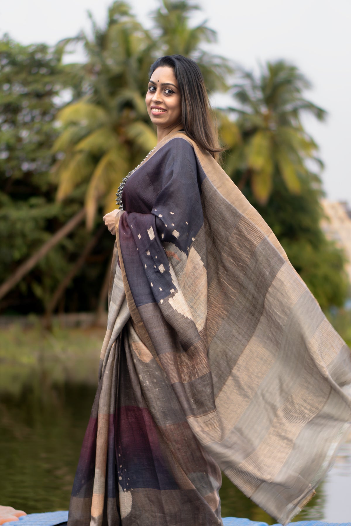 Golden glow | Golden glow Premium Copper Tussar Zari Saree – Rich Traditional Saree for Weddings