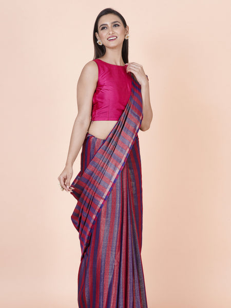 Basira Multicolor Cotton Tissue Saree – Lightweight Elegant Sheer Ethnic Wear Saree