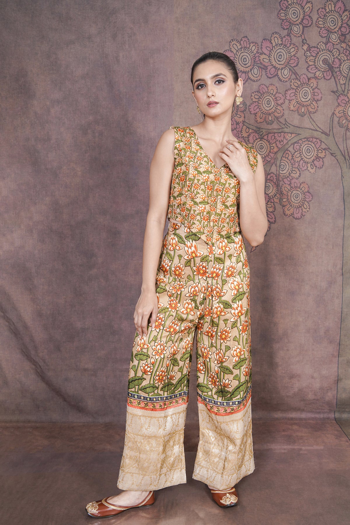 Orman Elegant Beige Silk Dress – Minimal Luxury Party Wear Outfit