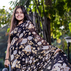 Black Floral Elegance