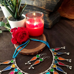 Multi colored Tribal Neckpiece