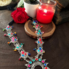 Multi colored stone Neckpiece