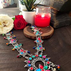 Multi colored stone Neckpiece