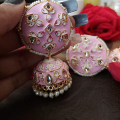 Round pastel Jhumka