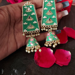 Pastel green Jhumka