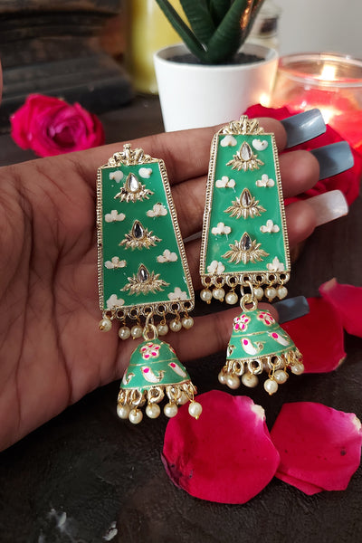 Pastel green Jhumka
