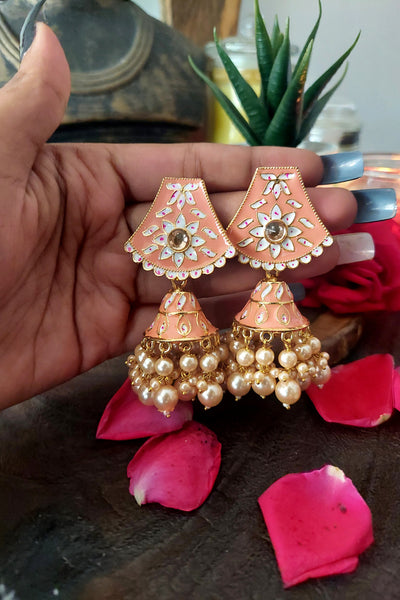 Pastel intricate jhumka