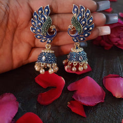Peacock earring