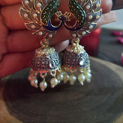 Peacock jhumka