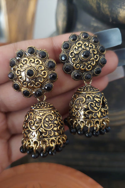 Black antique jhumka