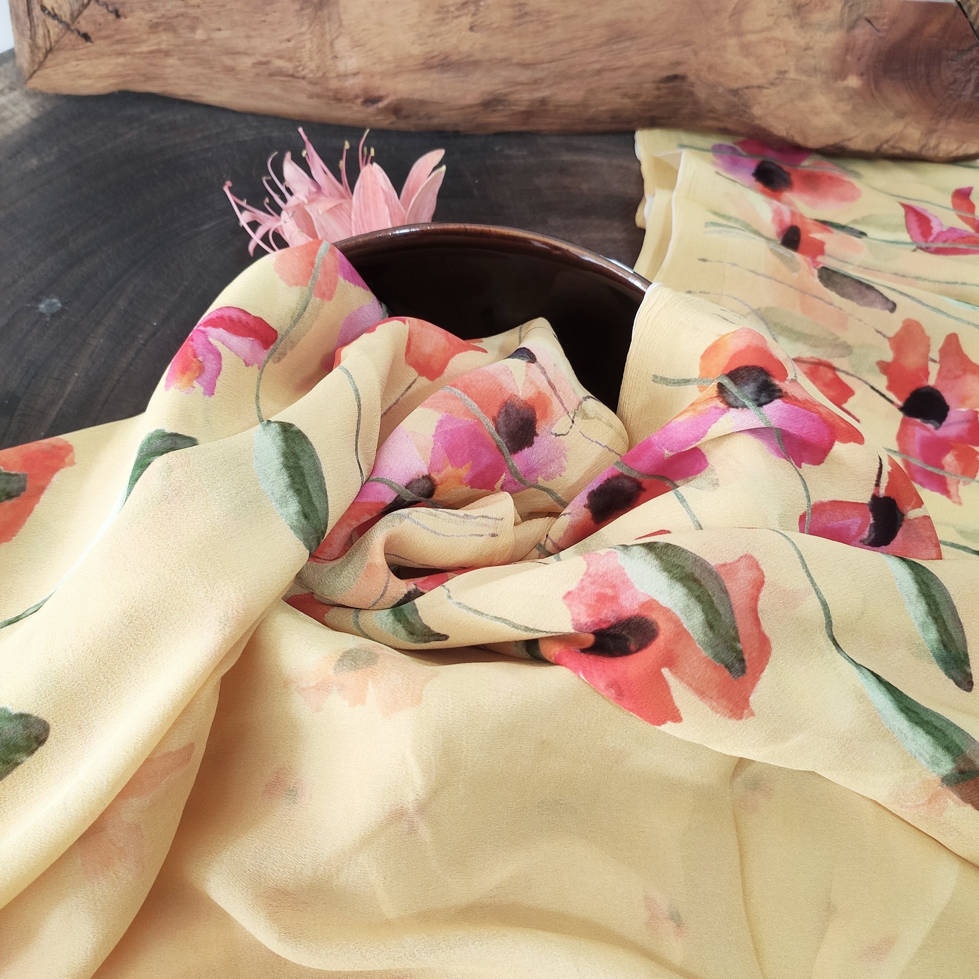 Georgette Sarees with Floral Prints