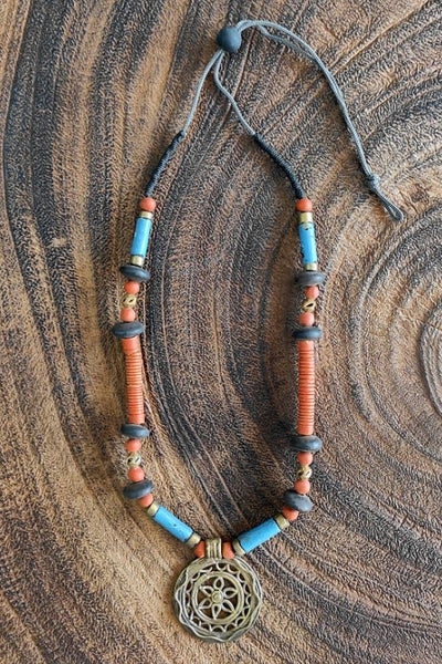 Terracotta & Dokra pendant Necklace (Copy)