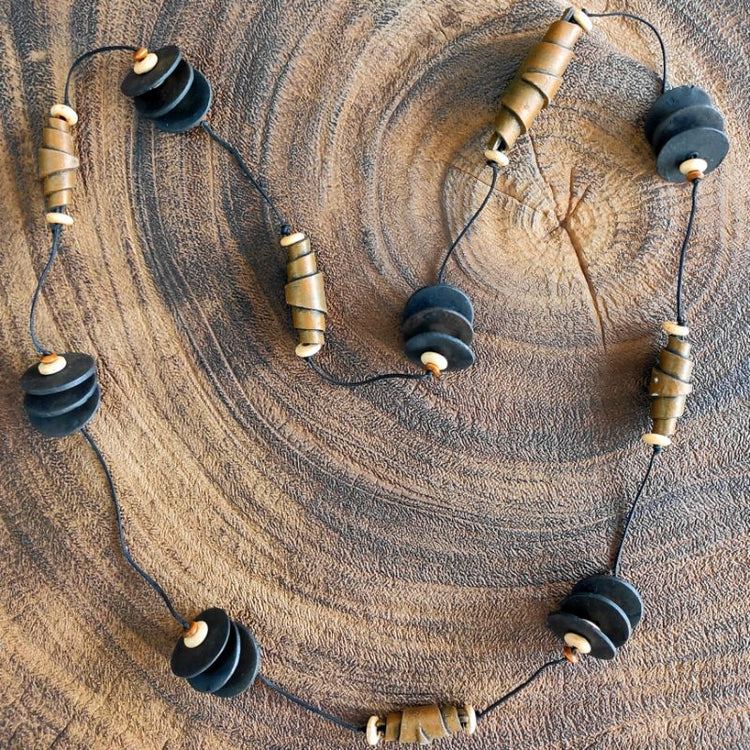 Terracotta string Neckpiece