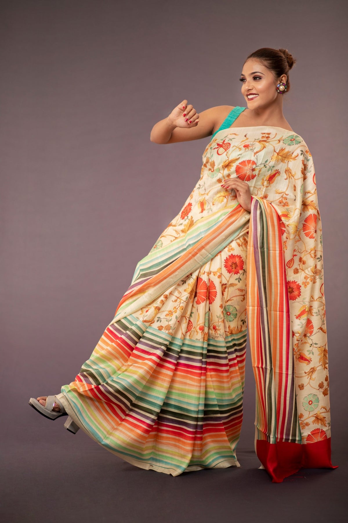 Aashna Elegant Light Yellow Tussar Silk Saree – Soft & Radiant Ethnic Wear for Festive Elegance