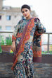 Aampan - Tussar Silk Saree Grey Tussar Silk Saree | Elegant Traditional & Festive Wear Saree for Women