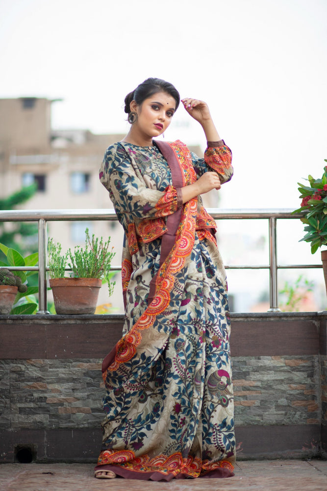 Aampan - Tussar Silk Saree