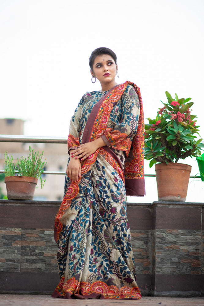 Aampan - Tussar Silk Saree