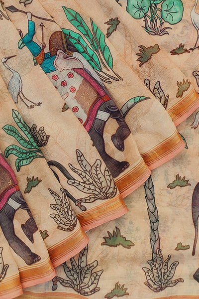 Natural Cotton Zari Saree